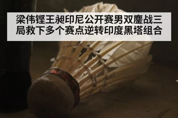 梁伟铿王昶印尼公开赛男双鏖战三局救下多个赛点逆转印度黑塔组合